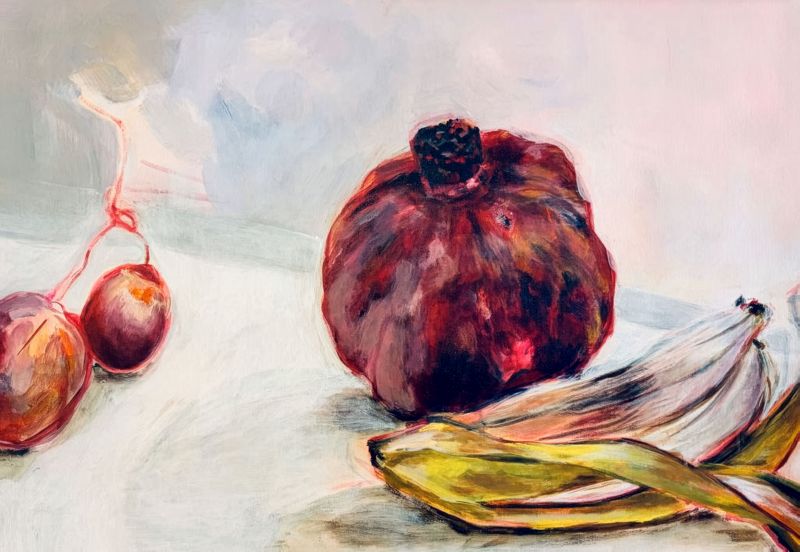Anie Bonnet – Stilleben mit Granatapfel