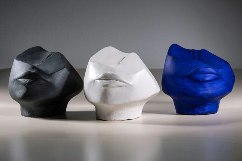 Evelyn Hesselmann – 3 fragmentierte Köpfe